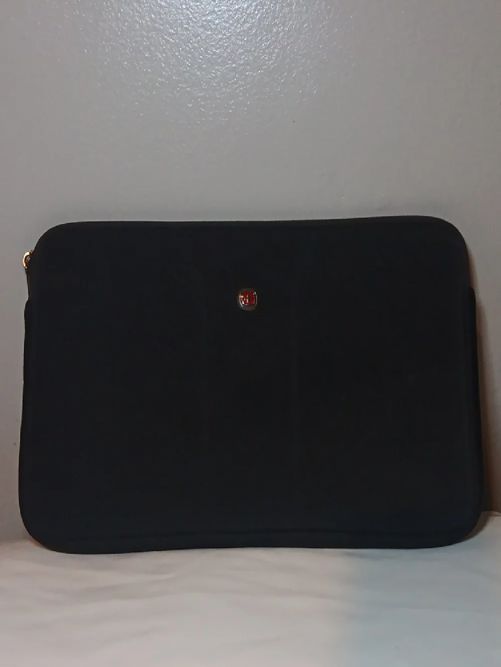 Wenger Black Neoprene Laptop Sleeve with Small Shield Logo